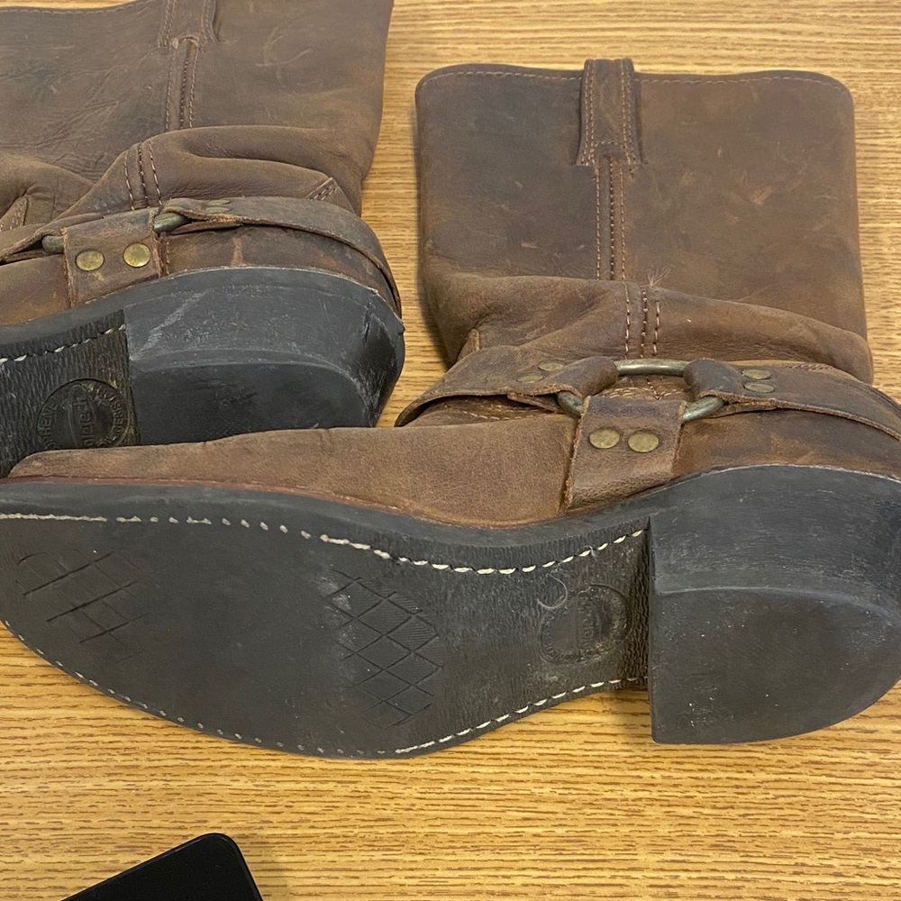Brown Leather Frye Western Boots - Picture 2 of 16